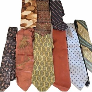 Men’s Assorted Neckties Sears Geoffrey Bean Lot of 9 Ties Assorted Prints/Styles